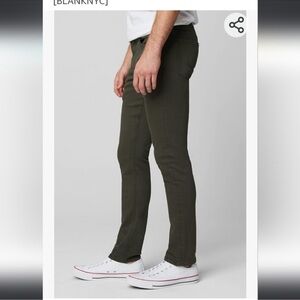 Blank NYC WOOSTER SLIM FIT OLIVE GREEN JEANS  32×32